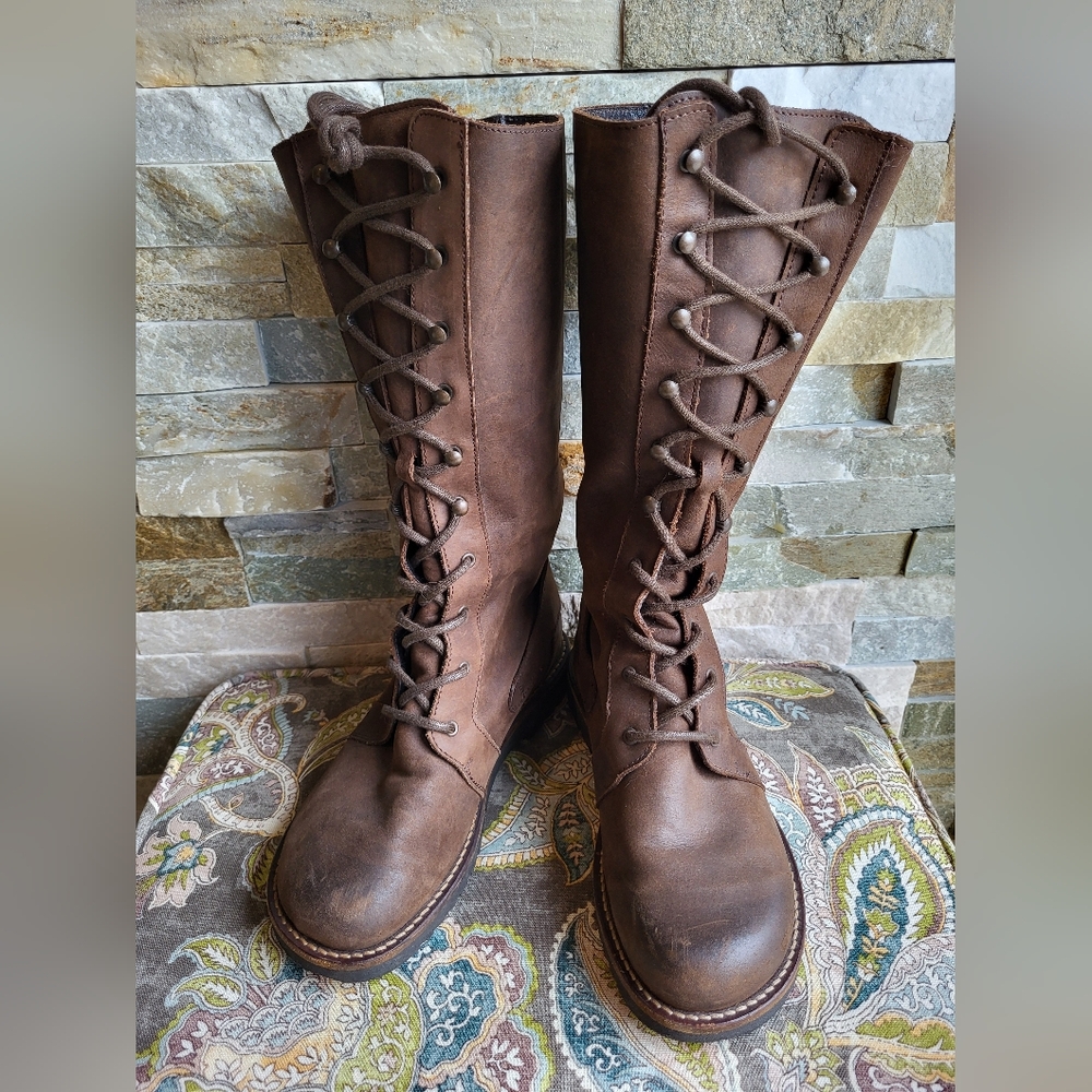 Birkenstock Footprints Bergen Brown Natural Leather Boots